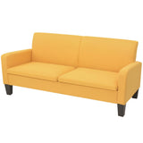 NNEVL 2 Piece Sofa Set Fabric Yellow