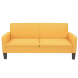 NNEVL 2 Piece Sofa Set Fabric Yellow