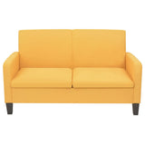 NNEVL 2 Piece Sofa Set Fabric Yellow