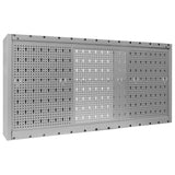 NNEVL Wall Mounted Tool Cabinet Industrial Style Metal Grey and Black
