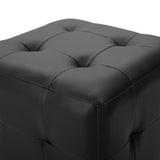 NNEVL Pouffe 2 pcs Black 30x30x30 cm Faux Leather