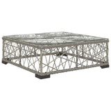 NNEVL 6 Piece Garden Lounge Set with Cushions Poly Rattan Grey