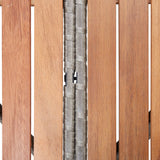 NNEVL Garden Table Grey 115x74 cm Poly Rattan and Acacia Wood