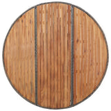 NNEVL Garden Table Grey 150x74 cm Poly Rattan and Acacia Wood