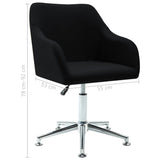 NNEVL Swivel Office Chair Black Fabric