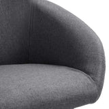 NNEVL Dining Chairs 4 pcs Dark Grey Fabric