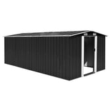 NNEVL Garden Shed 257x489x181 cm Metal Anthracite (AU only)