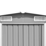 NNEVL Garden Shed 257x580x181 cm Metal Grey
