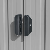 NNEVL Garden Shed 257x580x181 cm Metal Grey