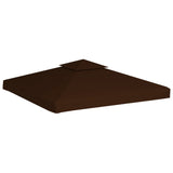 NNEVL 2-Tier Gazebo Top Cover 310 g/m² 3x3 m Brown