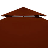 NNEVL 2-Tier Gazebo Top Cover 310 g/m² 4x3 m Terracotta