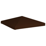 NNEVL Gazebo Top Cover 310 g/m² 3x3 m Brown