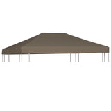 NNEVL Gazebo Top Cover 310 g/m² 3x4 m Taupe