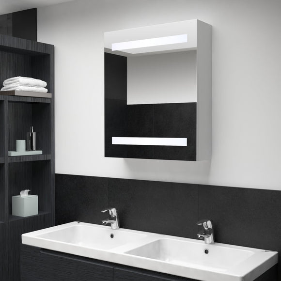 NNEVL LED Bathroom Mirror Cabinet 50x13.5x60 cm
