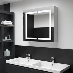 NNEVL LED Bathroom Mirror Cabinet 80x12.2x68 cm