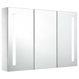 NNEVL LED Bathroom Mirror Cabinet 89x14x62 cm