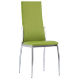 NNEVL Dining Chairs 6 pcs Green Faux Leather