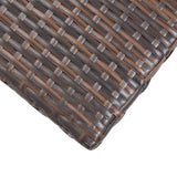 NNEVL Tea Table Brown 50x50x47 cm Poly Rattan
