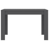 NNEVL Dining Table Grey 120x60x76 cm Chipboard