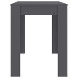 NNEVL Dining Table Grey 120x60x76 cm Chipboard