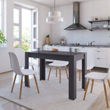 NNEVL Dining Table Grey 120x60x76 cm Chipboard