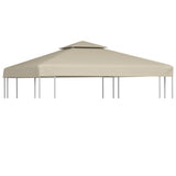NNEVL Gazebo Cover Canopy Replacement 310 g / m² Beige 3x3 m