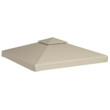 NNEVL Gazebo Cover Canopy Replacement 310 g / m² Beige 3x3 m