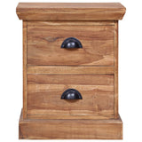 NNEVL Bedside Cabinet 40x30x50 cm Solid Teak
