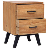 NNEVL Bedside Cabinet 40x35x55 cm Solid Teak