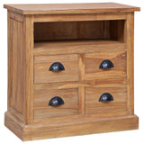 NNEVL Side Cabinet 60x30x60 cm Solid Teak
