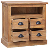NNEVL Side Cabinet 60x30x60 cm Solid Teak