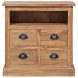 NNEVL Side Cabinet 60x30x60 cm Solid Teak