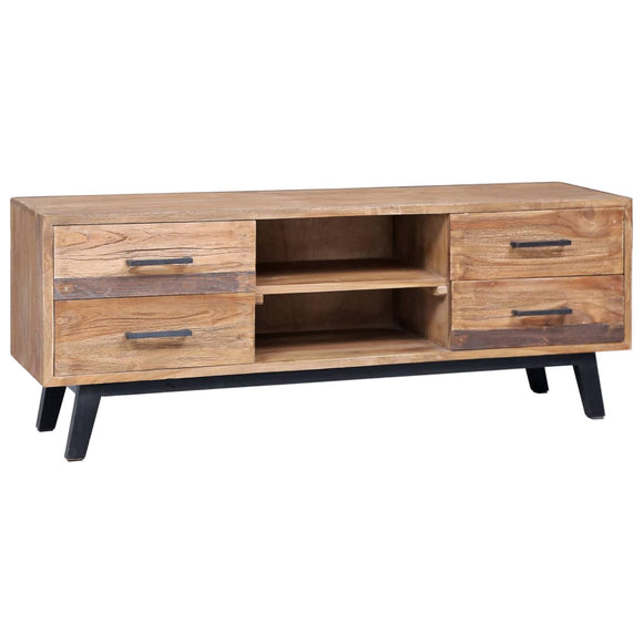 NNEVL TV Cabinet 120x30x45 cm Solid Teak