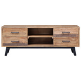 NNEVL TV Cabinet 120x30x45 cm Solid Teak