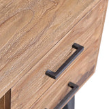 NNEVL TV Cabinet 120x30x45 cm Solid Teak