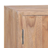 NNEVL Side Cabinet 140x30x75 cm Solid Teak