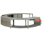 NNEVL Spa Surround Grey Poly Rattan