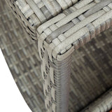 NNEVL Spa Surround Grey Poly Rattan