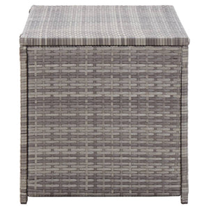 NNEVL Garden Storage Box Poly Rattan 100x50x50 cm Grey