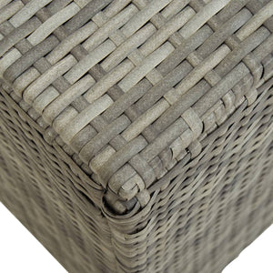 NNEVL Garden Storage Box Poly Rattan 200x50x60 cm Grey