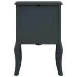 NNEVL Bedside Cabinet Grey 43x32x65 cm MDF