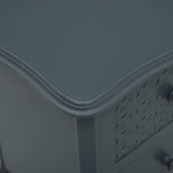 NNEVL Bedside Cabinet Grey 43x32x65 cm MDF