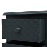 NNEVL Bedside Cabinet Grey 43x32x65 cm MDF