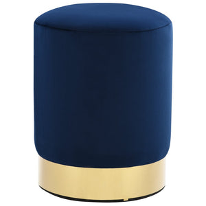 NNEVL Stool Blue and Gold Velvet
