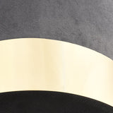 NNEVL Stool Dark Grey and Gold Velvet