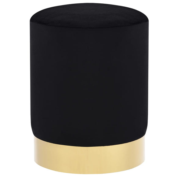 NNEVL Stool Black and Gold Velvet