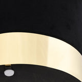 NNEVL Stool Black and Gold Velvet