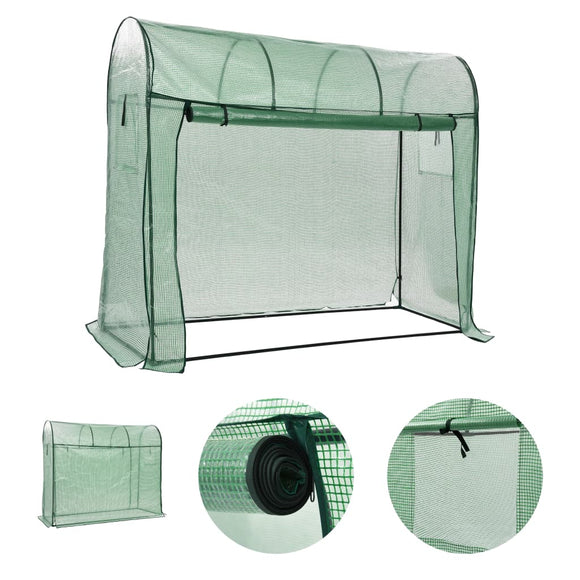 NNEVL Greenhouse with Zippered Door 200x80x170 cm