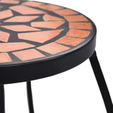 NNEVL Mosaic Tables 3 pcs Terracotta Ceramic