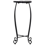 NNEVL Mosaic Tables 3 pcs Black and White Ceramic